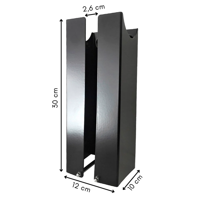 HCH -sähköauton latauslaitteen teline musta 30cm